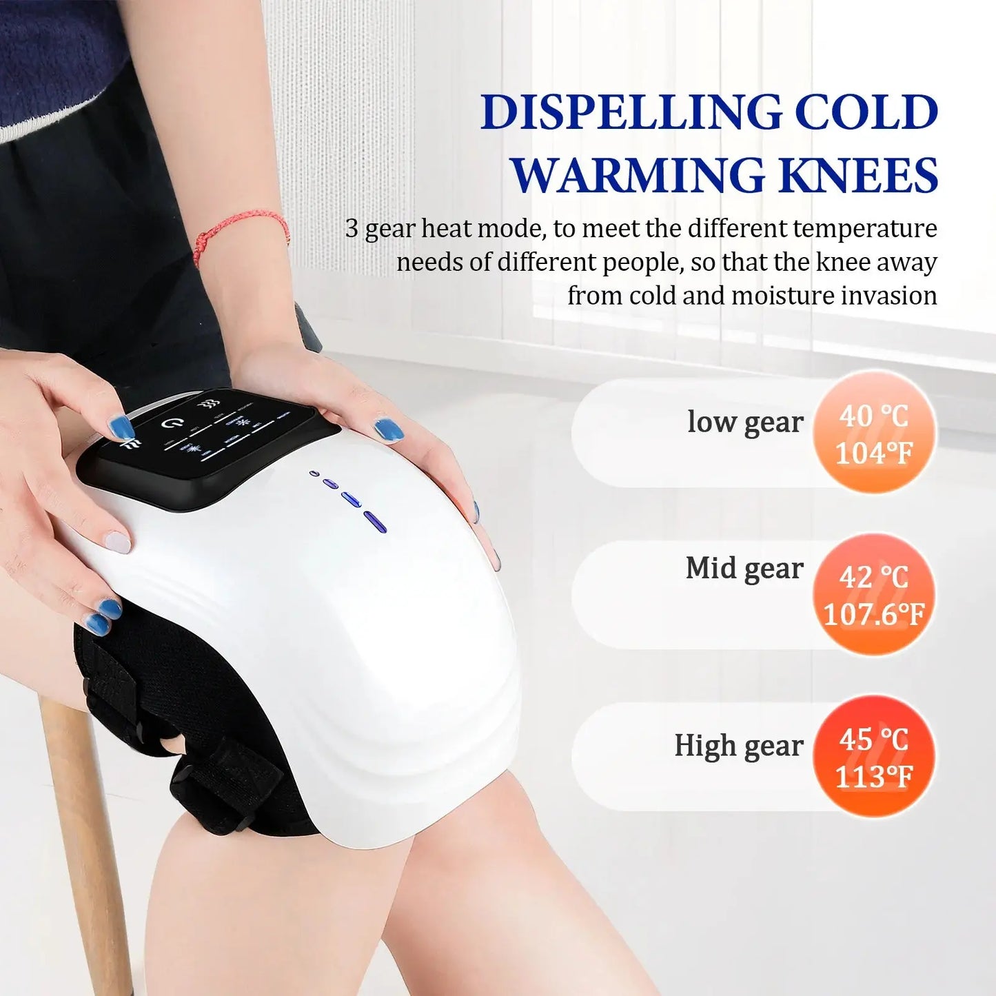 foreverlily Smart Knee Massager Vibration Air Pressure Knee Massage Machine Electric Elbow Shoulder Knee masajeador LM