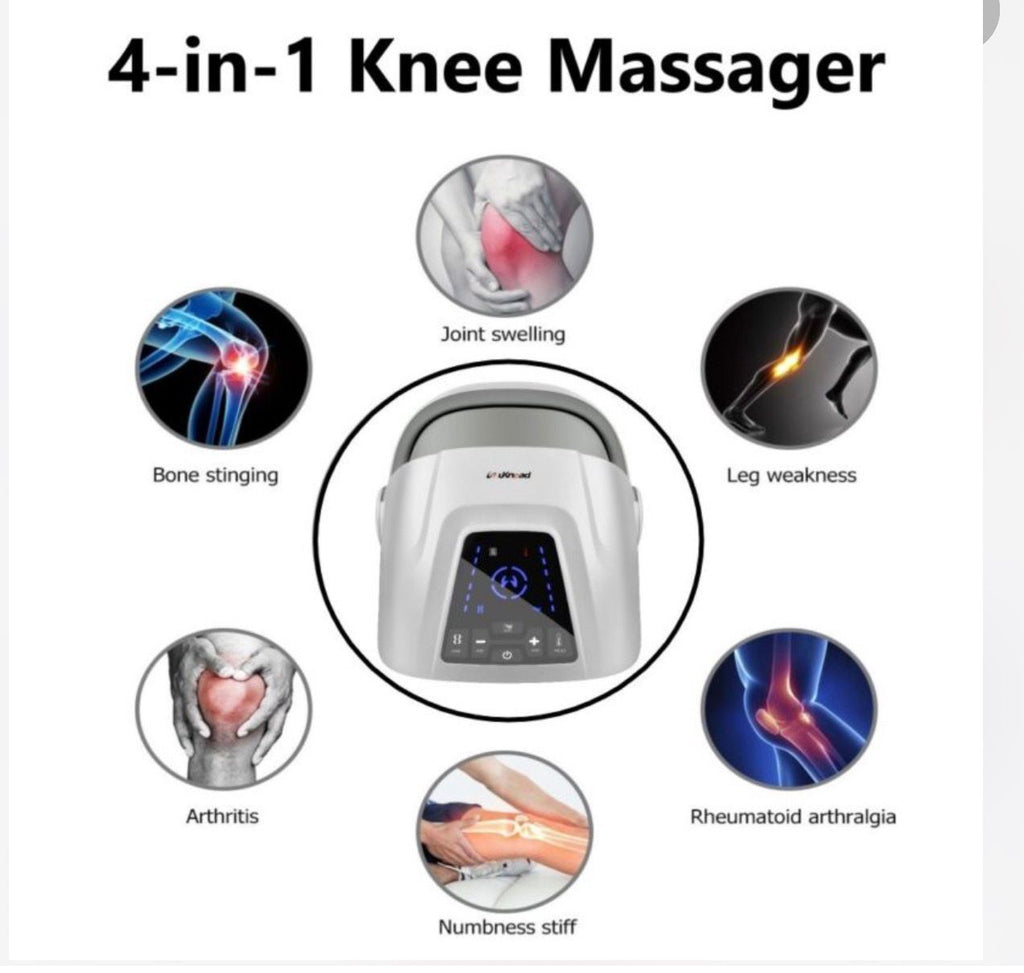 Electric Knee Massager with Infrared Heat and Vibration Knee Pain Relief for Relieve Joint Pain Stiffness Gift for Parents LM