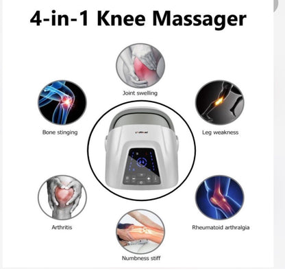 Electric Knee Massager with Infrared Heat and Vibration Knee Pain Relief for Relieve Joint Pain Stiffness Gift for Parents LM