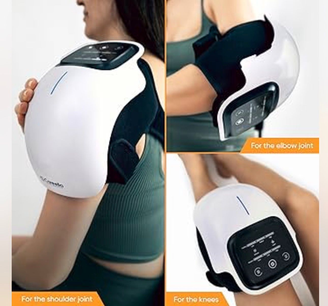 Electric Knee Massager with Infrared Heat and Vibration Knee Pain Relief for Relieve Joint Pain Stiffness Gift for Parents LM