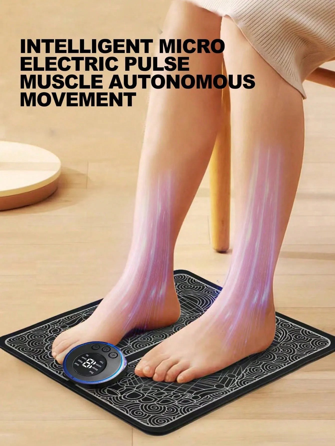 Foot Massager Foot Therapy Machine EMS Foot Massage Pad Pulse Fully Automatic Foot Meridian Pressing Device LM