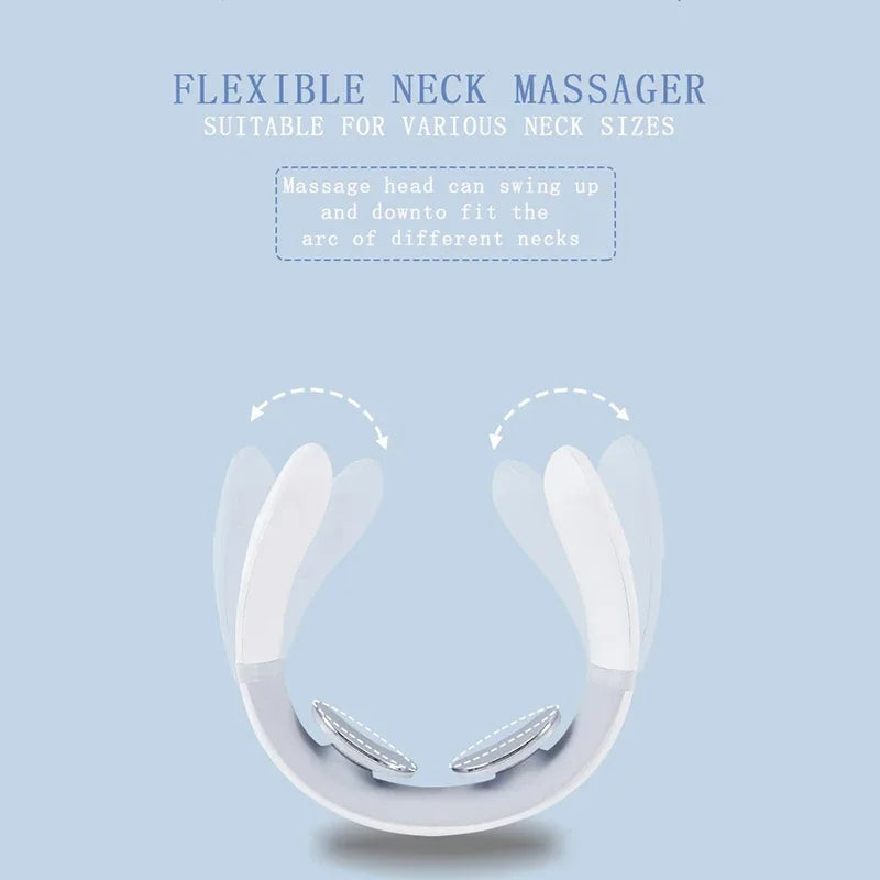 Portable Neck and Shoulder Relaxer Multi-level Adjustable Neck Massager Special Tool for Deep Neck and Shoulder Massage. LM